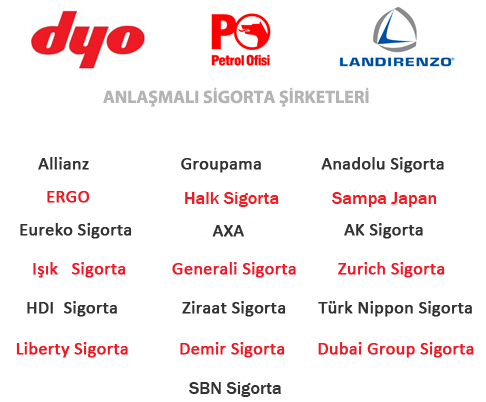 Gör-Tan Anlaşmalı Sigorta Şirketleri